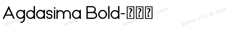 Agdasima Bold字体转换